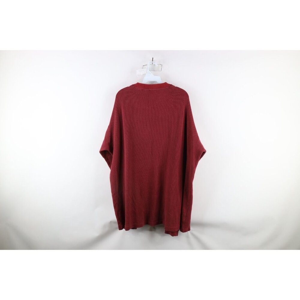 Vtg 90s Woolrich Mens 4XL Faded Striped Thermal Ribbed Knit Long Sleeve T-Shirt - Picture 8 of 10